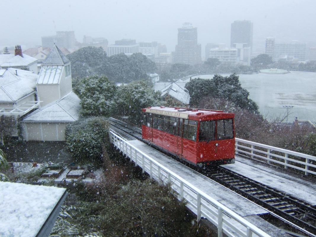 Cable Car in Snow