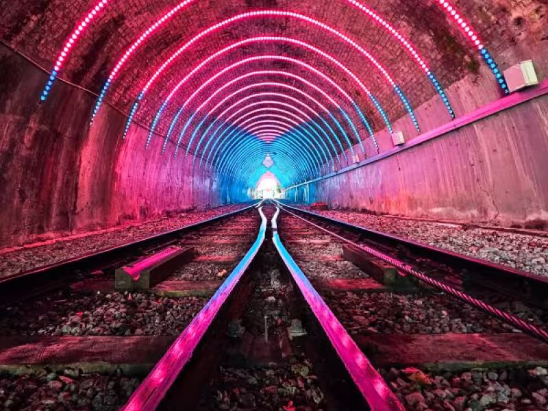 Matariki tunnel light display