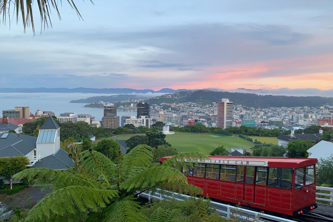Cable Car at Dusk